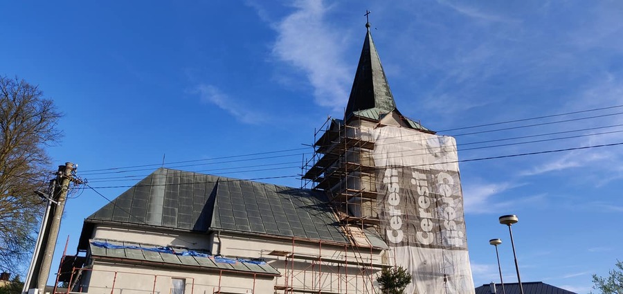 Rekonštrukcia chrámu za pomoci projektu z Prešovského samosprávneho kraja